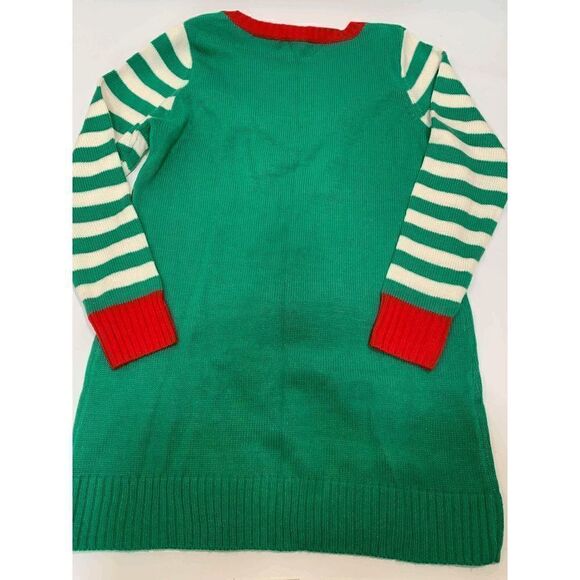 United States Sweater Holiday Elf Sweater (or size small sweater dress) - Picture 5 of 7